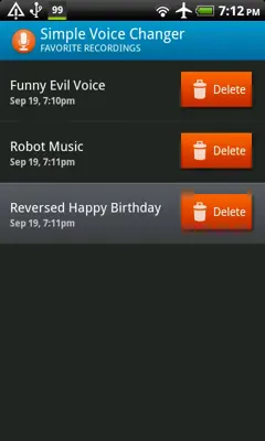 Simple Voice Changer android App screenshot 0