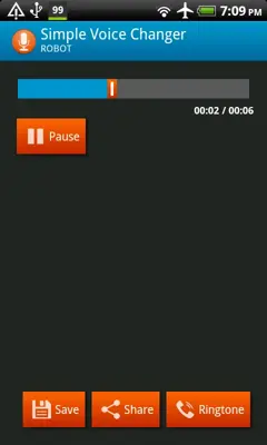 Simple Voice Changer android App screenshot 1